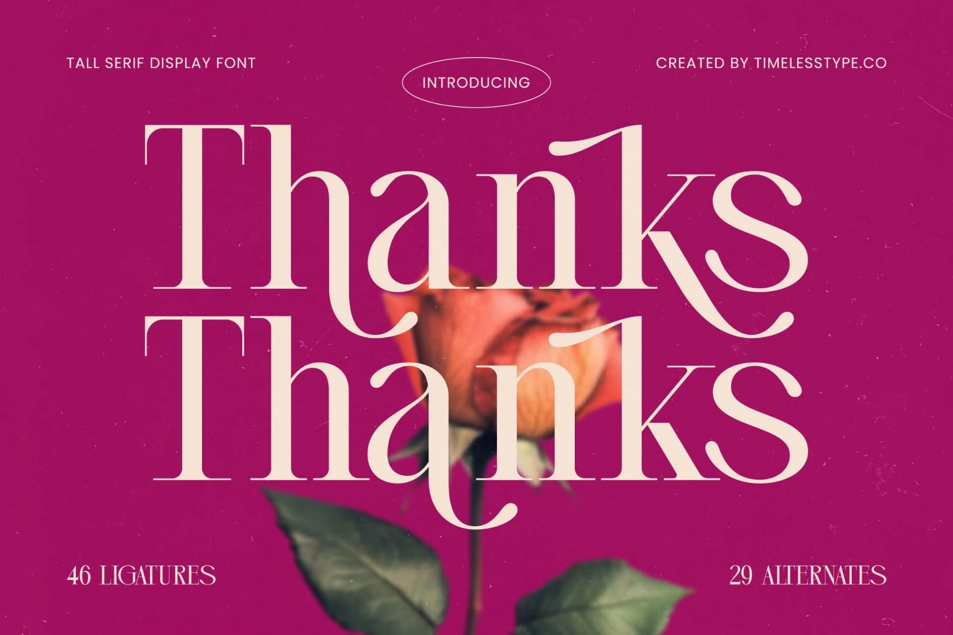 Preview 20 for Magenta Rosalia - Tall Serif Display Font