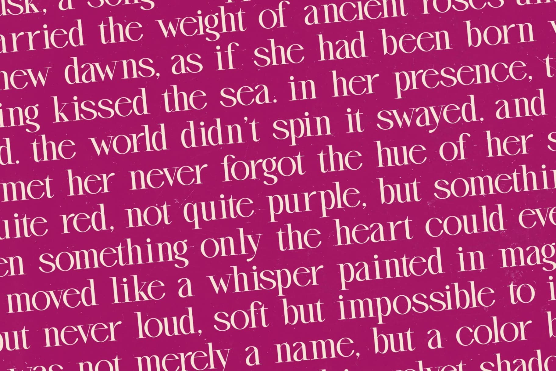 Preview 17 for Magenta Rosalia - Tall Serif Display Font