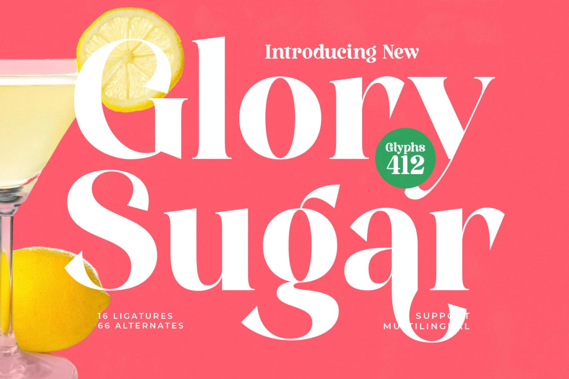 Preview of Glory Sugar - Modern Serif Font font