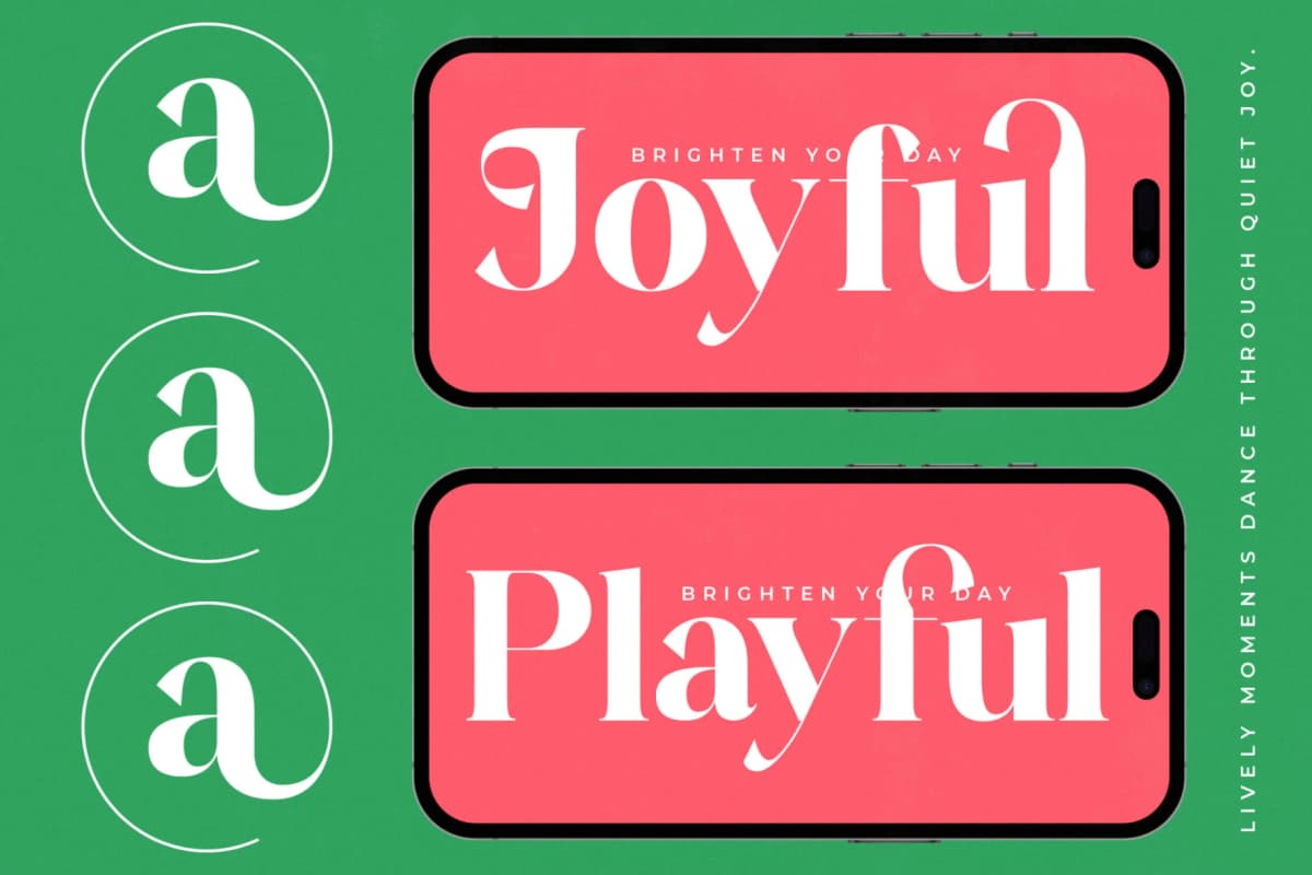 Glory Sugar - Modern Serif Font font preview 2