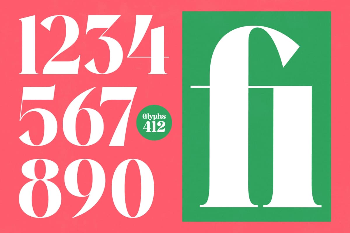 Glory Sugar - Modern Serif Font font preview 14