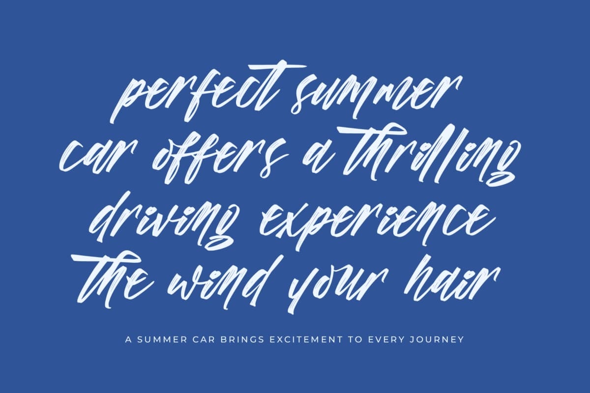 Vichellen Jordan - Modern Brush Font font preview 11