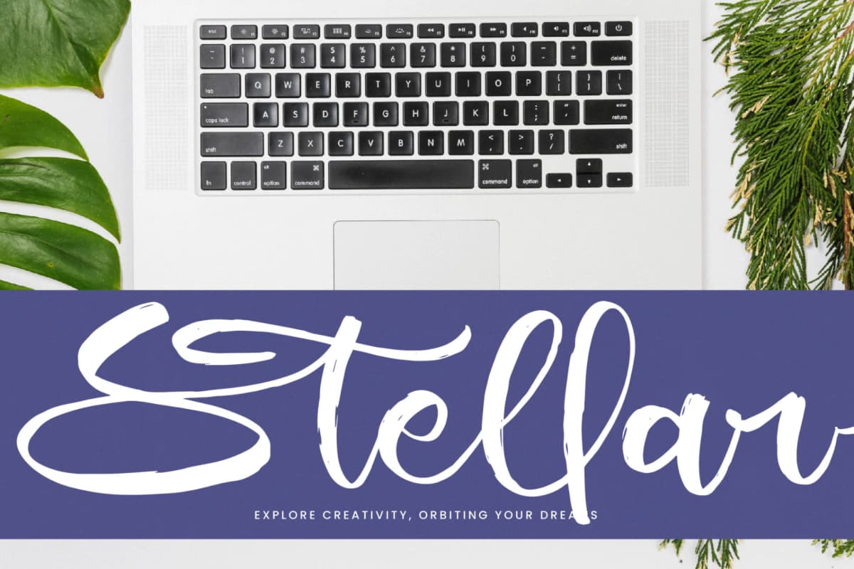 Shiny Cottage - Modern Handbrush Script font preview 9