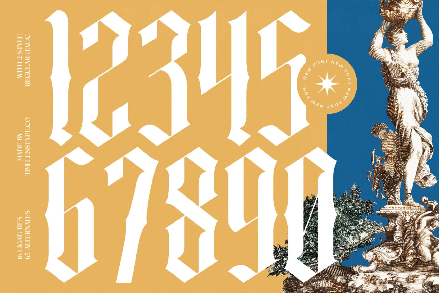 Preview 17 for Angelic Glimstone - Blackletter Font