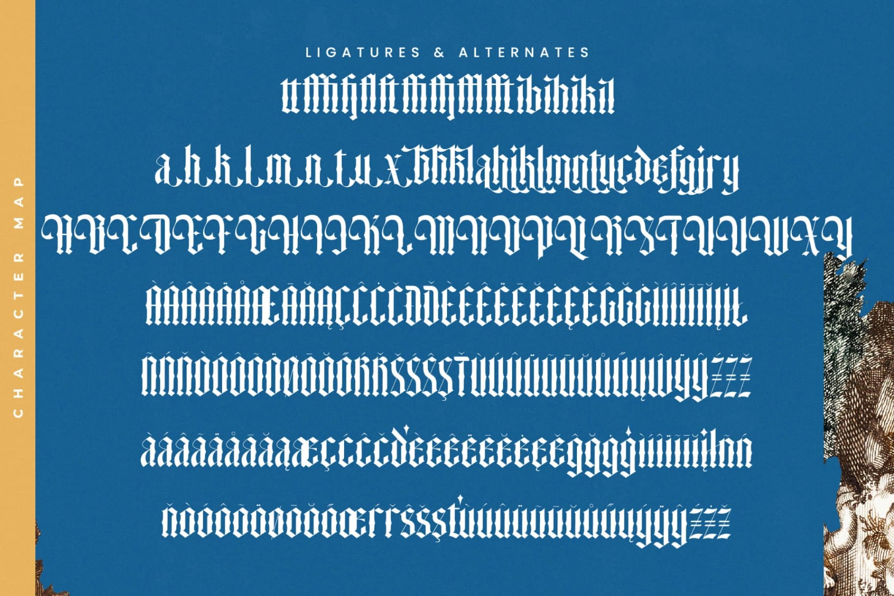 Preview 19 for Angelic Glimstone - Blackletter Font
