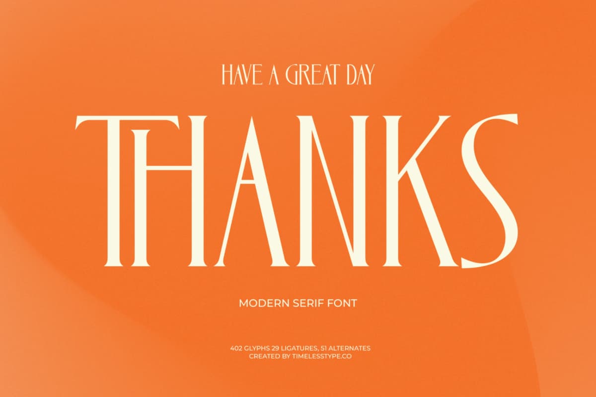 Preview 20 for Zamilah - Modern Serif Font