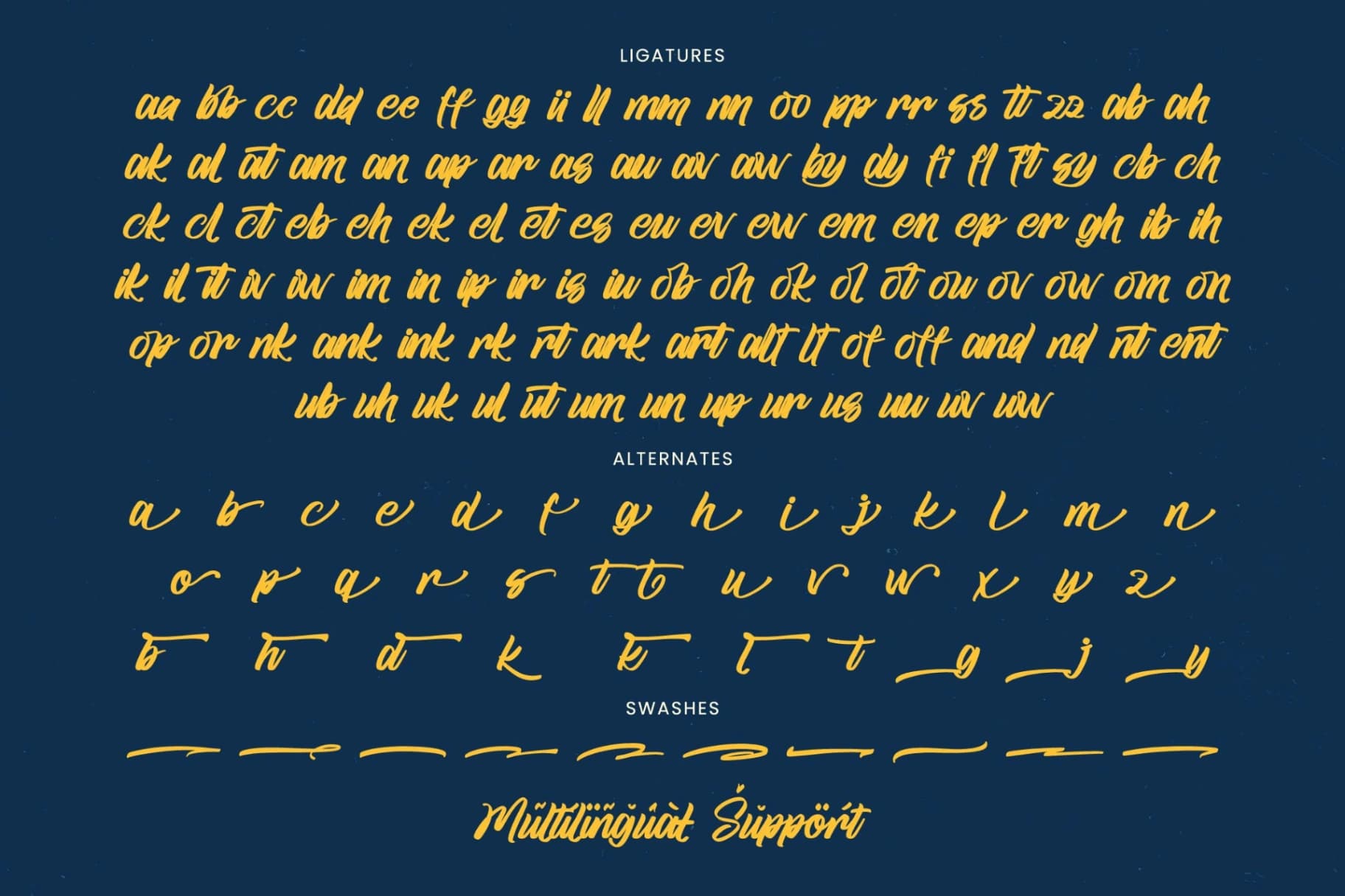 Preview 19 for Goland Button - Modern Brush Font