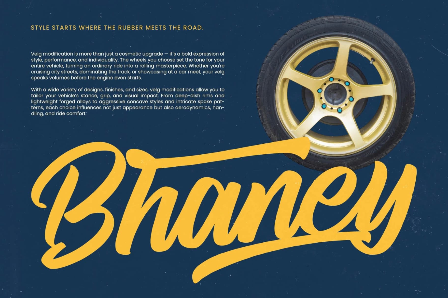 Preview 4 for Goland Button - Modern Brush Font