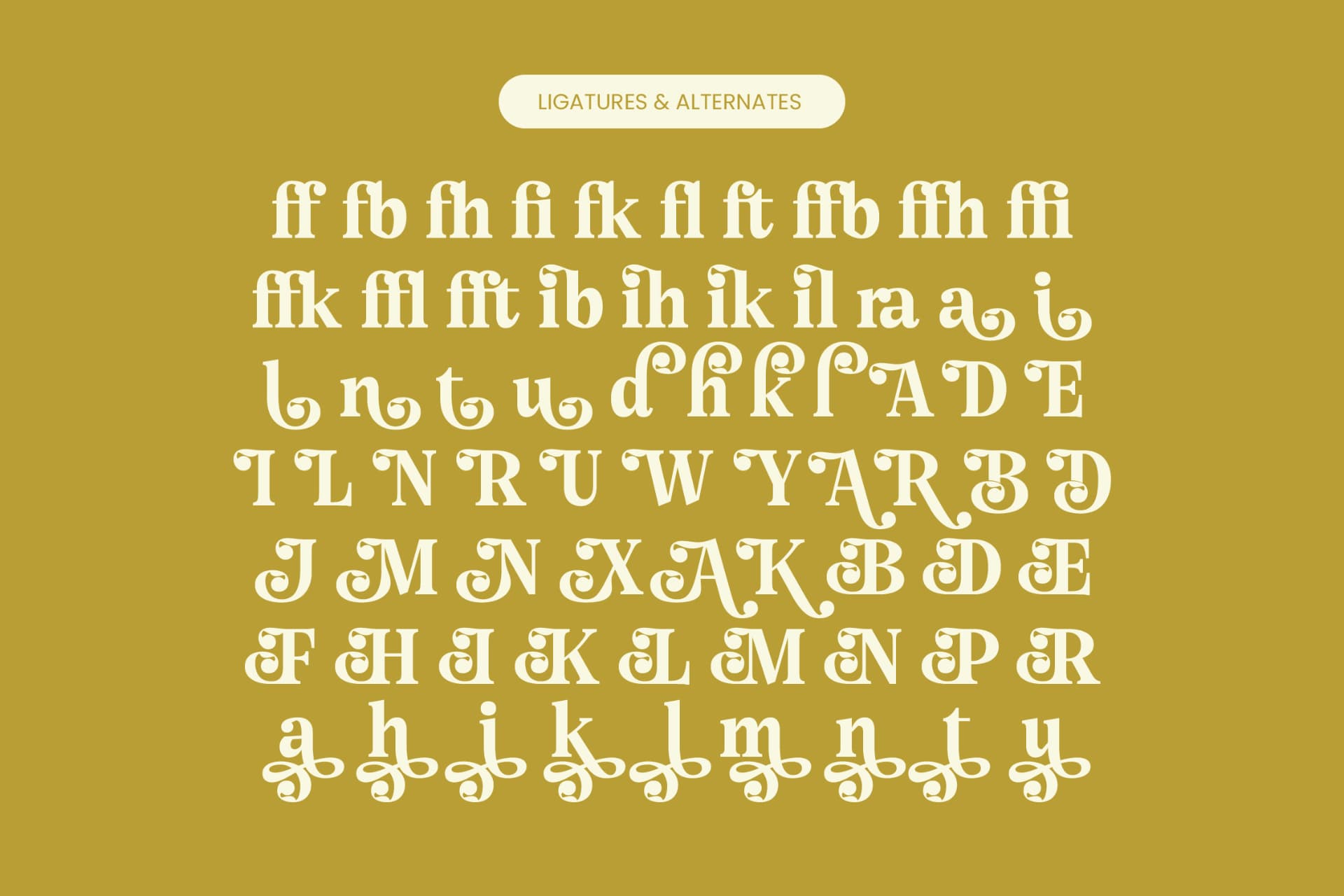 Preview 18 for Angel & Bunda - Groovy Serif Display Font