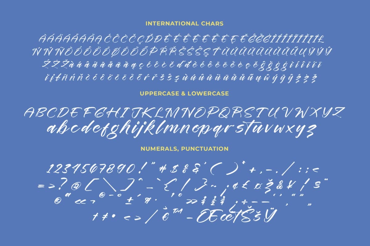 Preview 13 for Festival Routes - Modern Script Font
