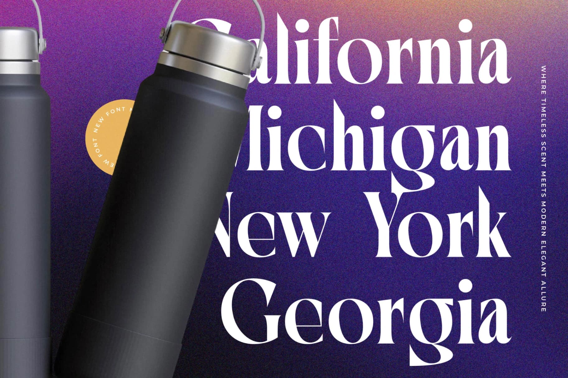 Preview 3 for Bidqse - Modern Serif Font