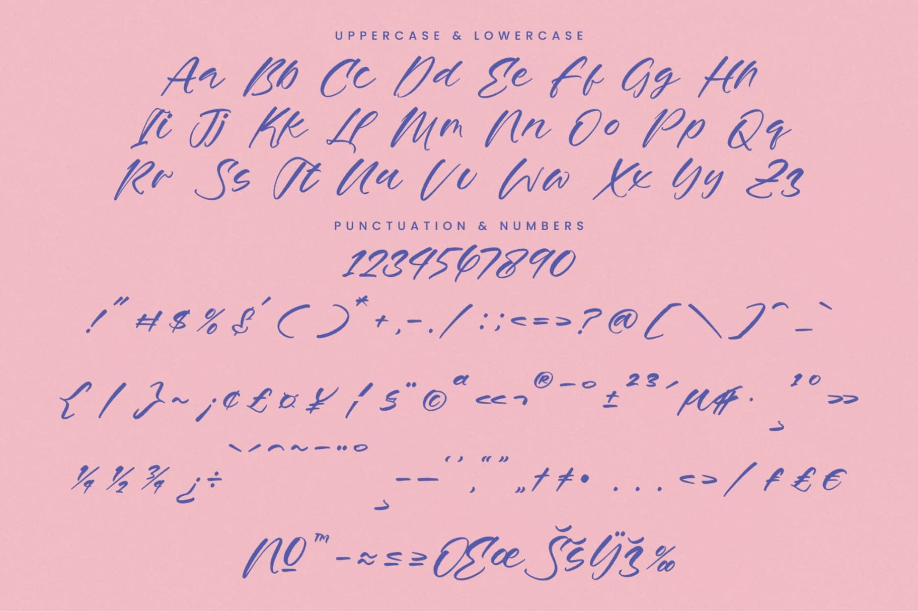 Preview 18 for Breakup Galaxy - Modern Handbrush Font