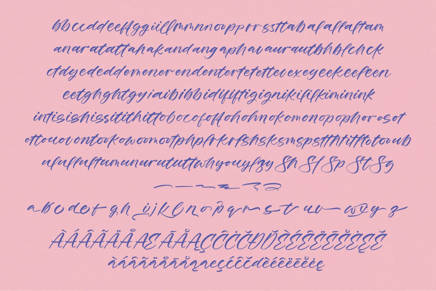 Preview 17 for Breakup Galaxy - Modern Handbrush Font