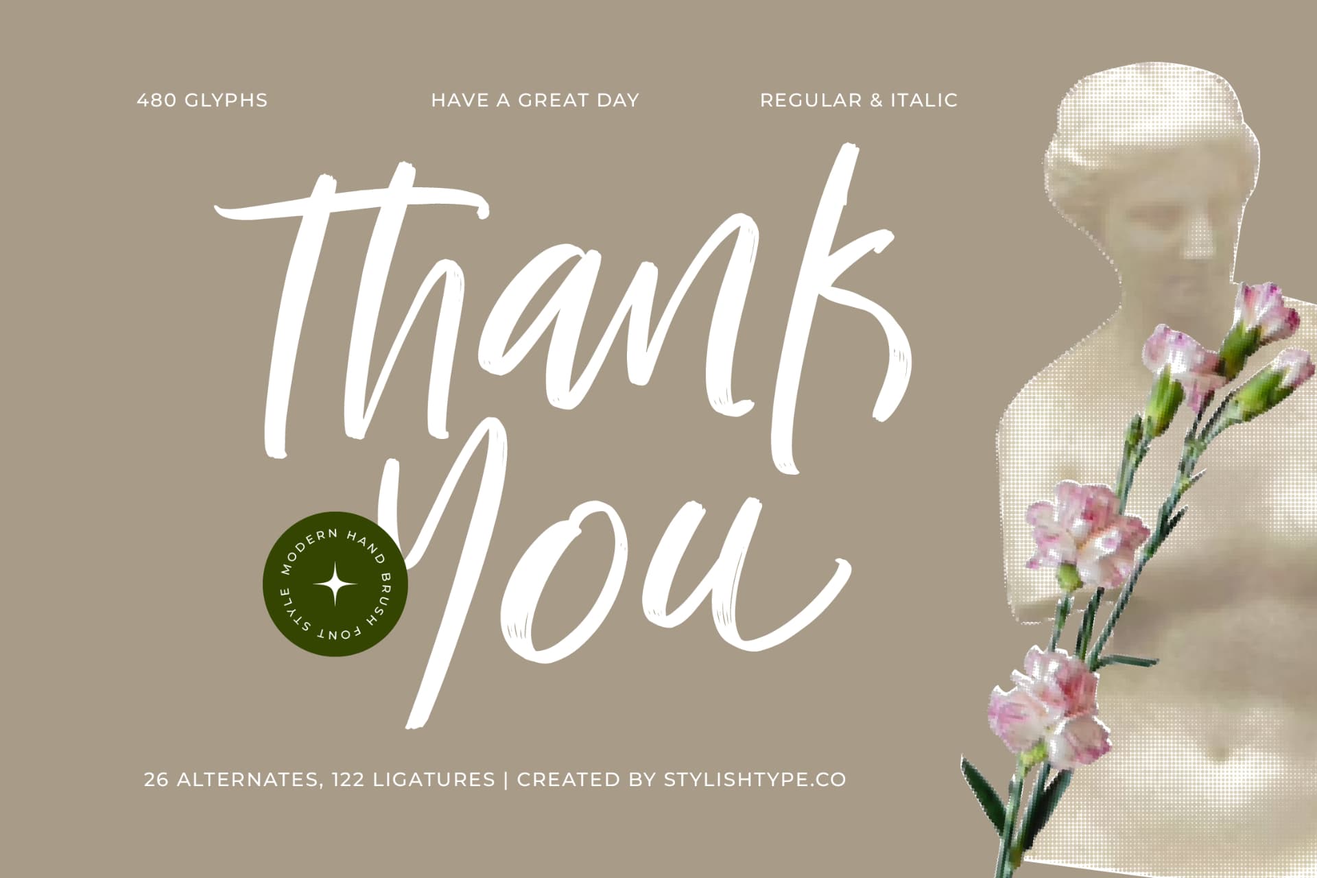 Preview 15 for Bestovy Wisher - Modern Handbrush Font