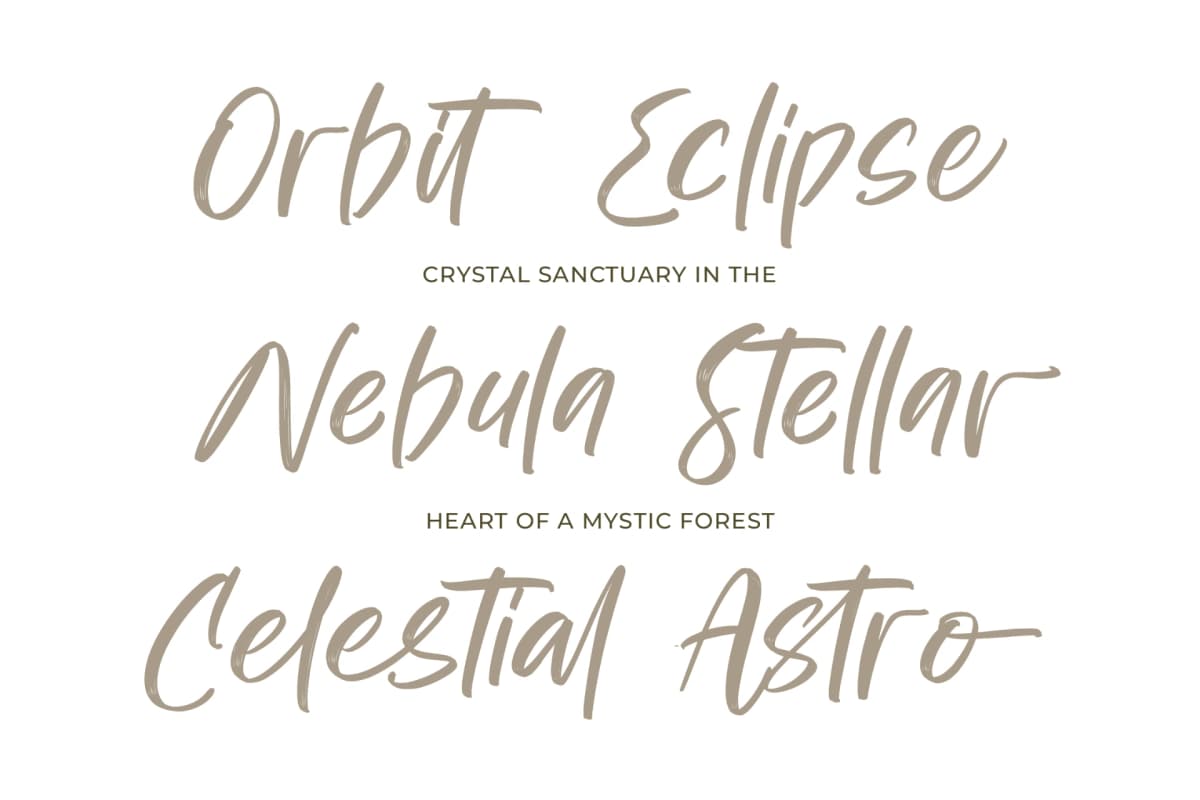 Bestovy Wisher - Modern Handbrush Font font preview 4