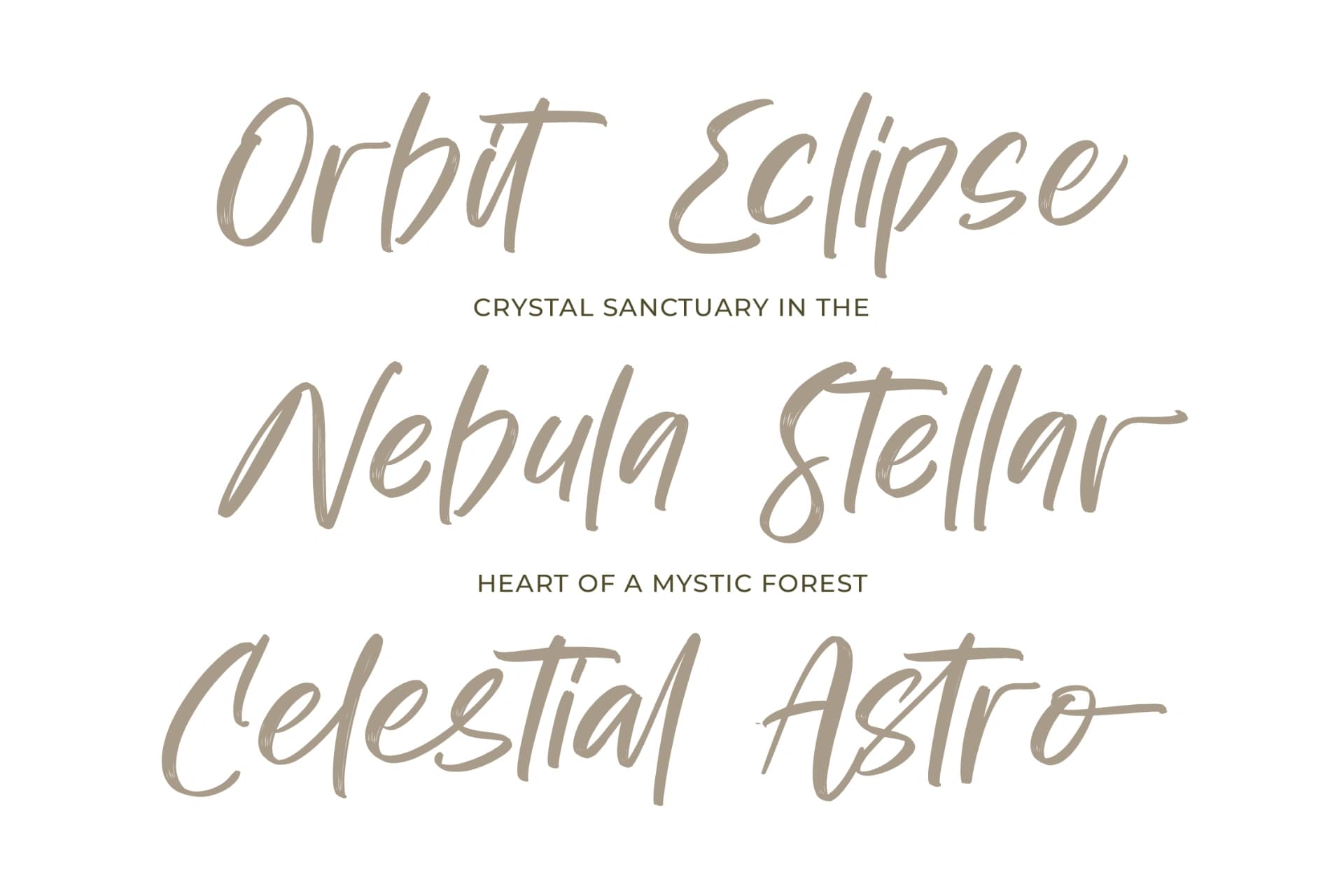 Preview 4 for Bestovy Wisher - Modern Handbrush Font