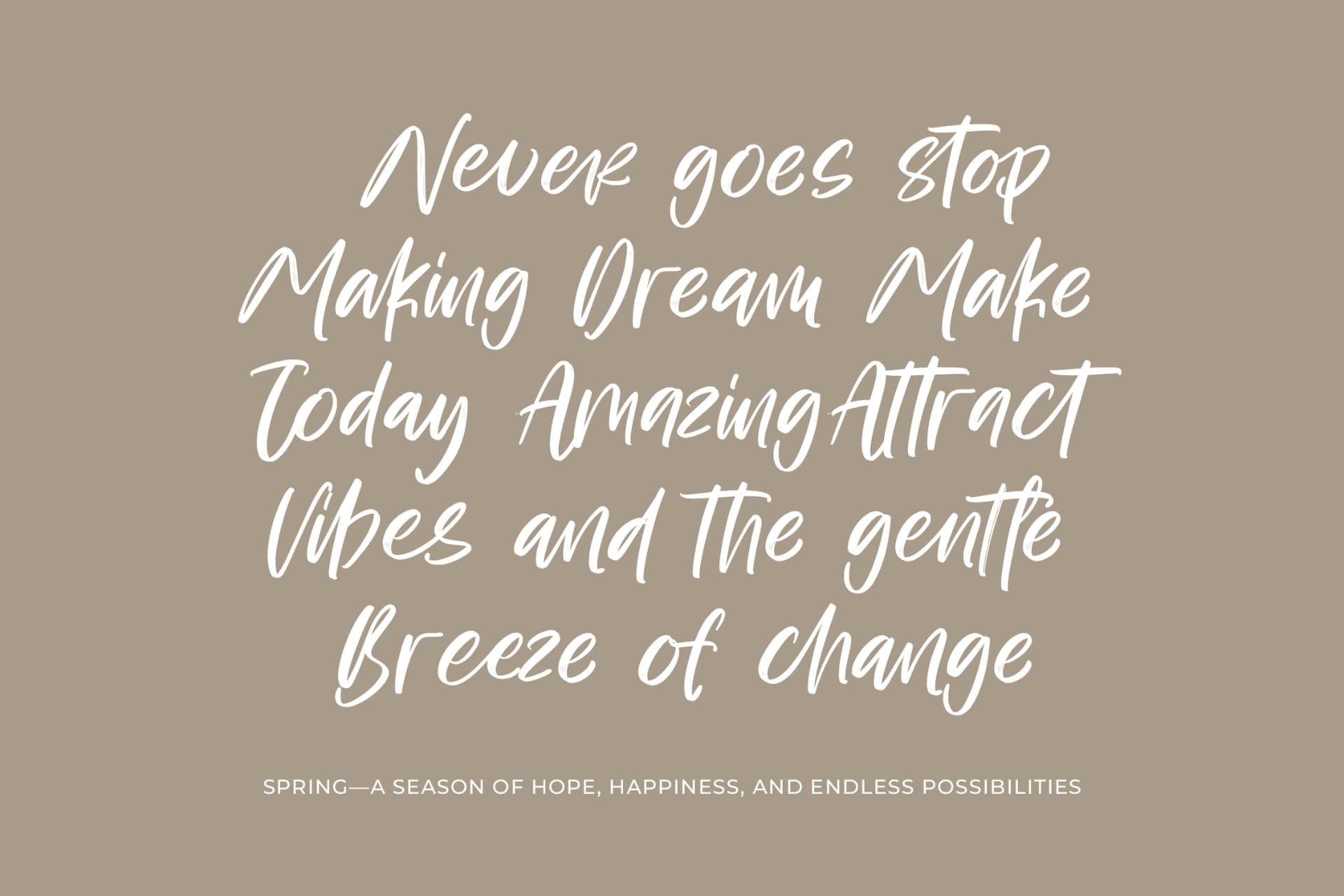Preview 7 for Bestovy Wisher - Modern Handbrush Font