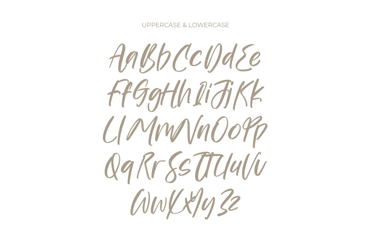 Bestovy Wisher - Modern Handbrush Font font preview 10