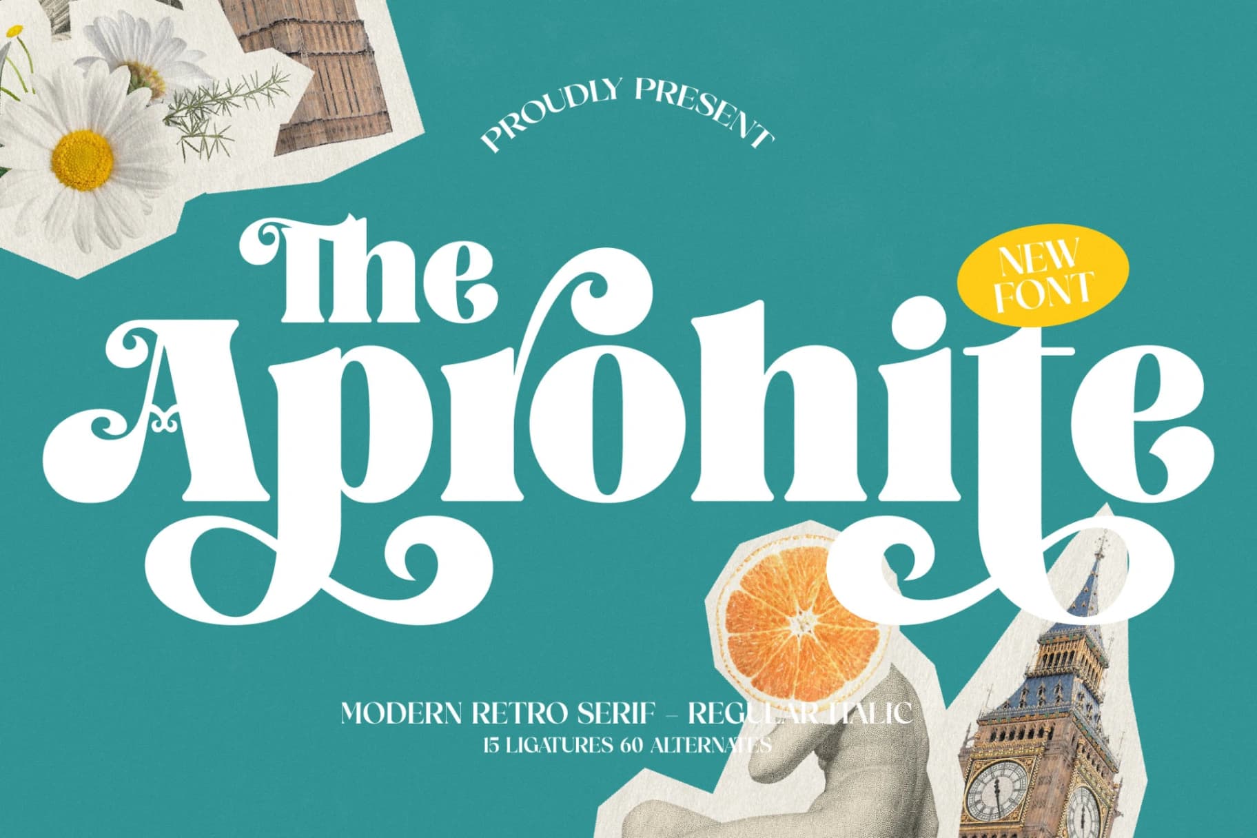 Preview of Aprohite - Modern Retro Serif Font font