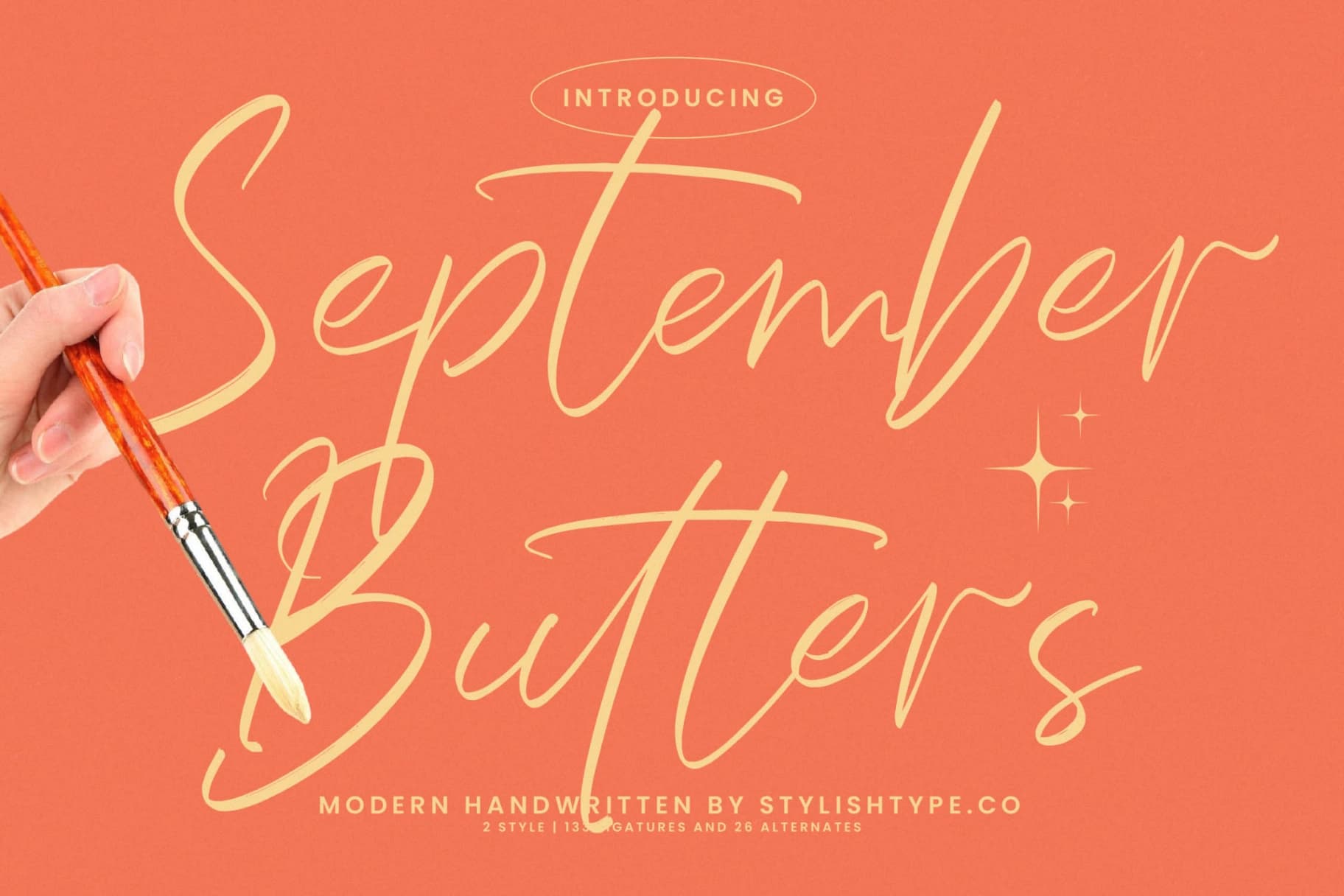 Preview of September Butters - Modern Handwritten Font font