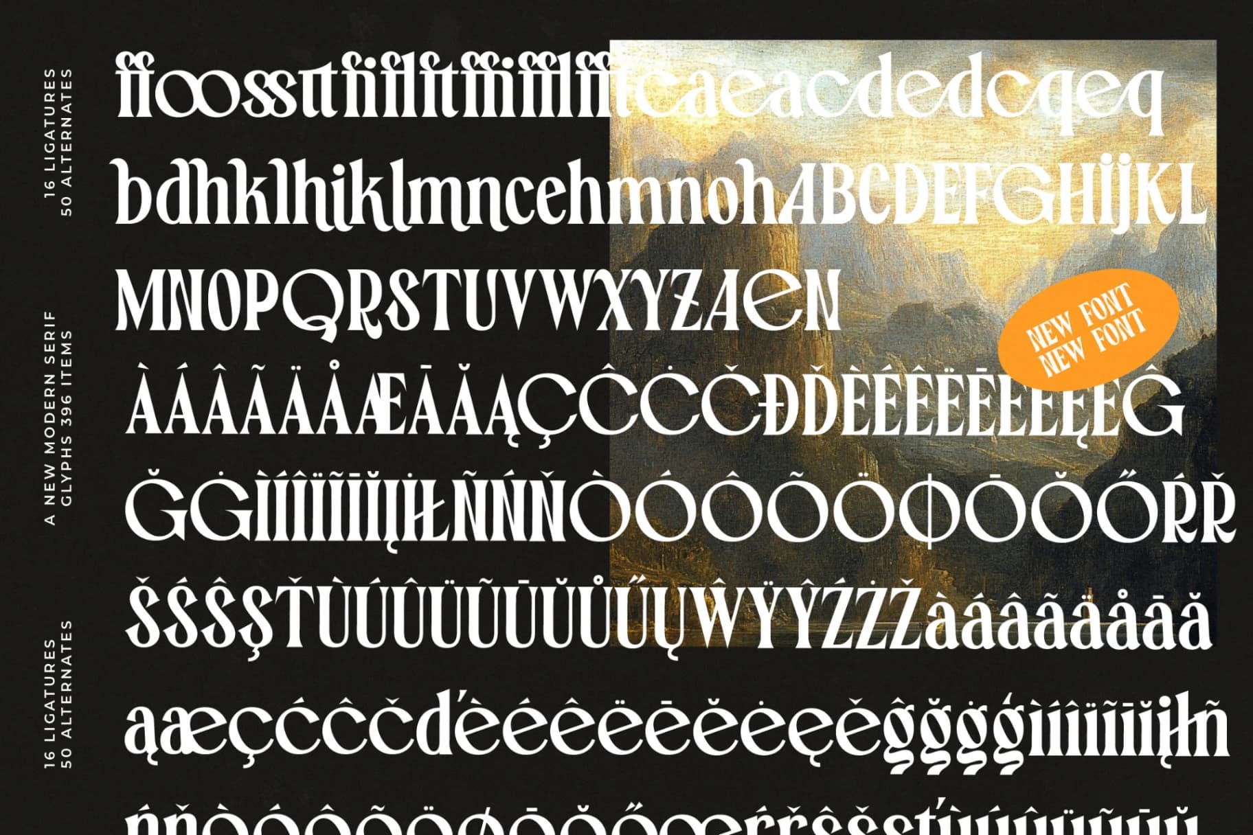 Preview 19 for Gihoon Musical - New Modern Serif Font