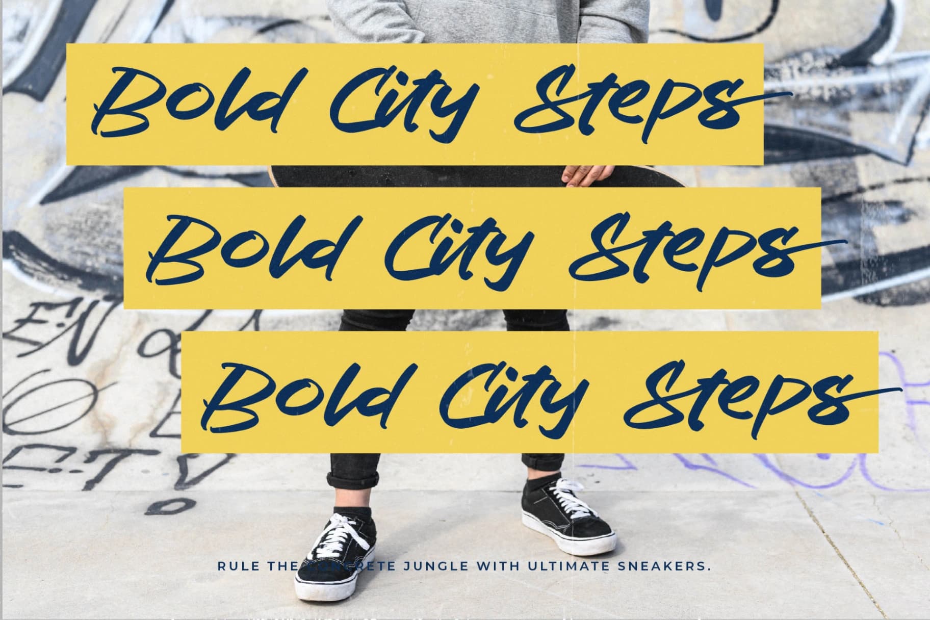 Preview 4 for Hustle Graffiti - Modern Handwritten Font