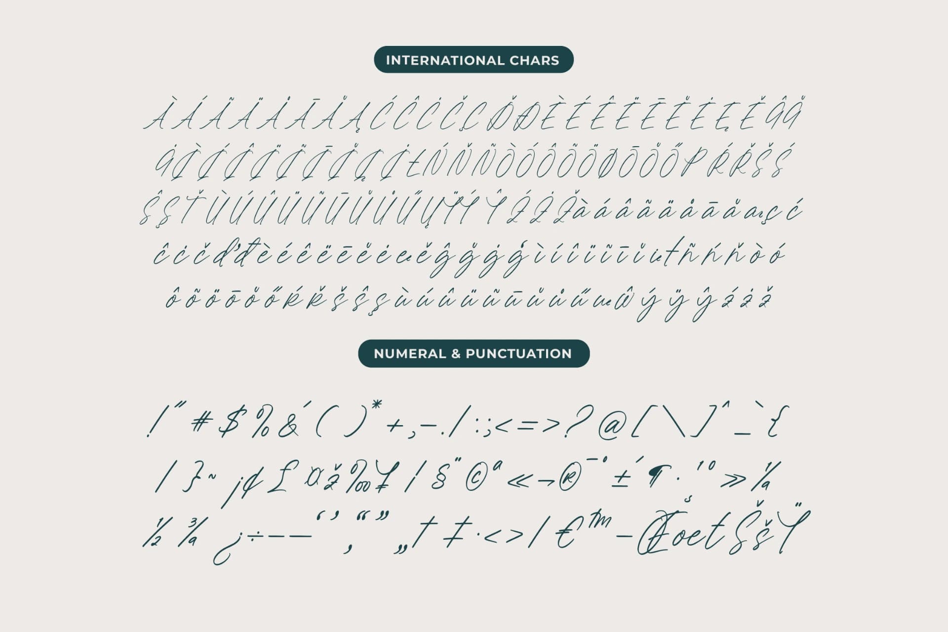 Preview 13 for Charitty Battera - Handwritten Ink Font