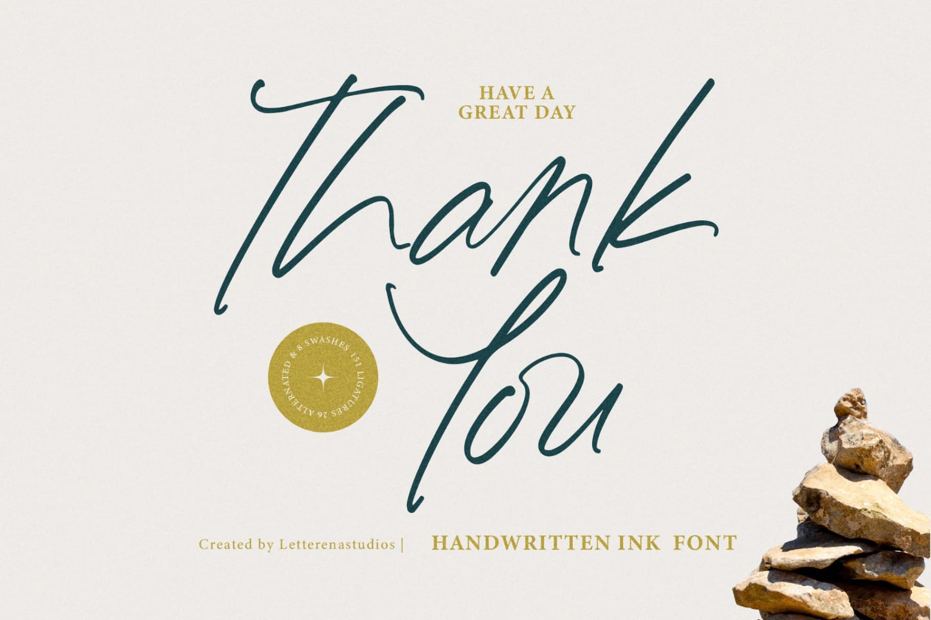 Preview 15 for Charitty Battera - Handwritten Ink Font