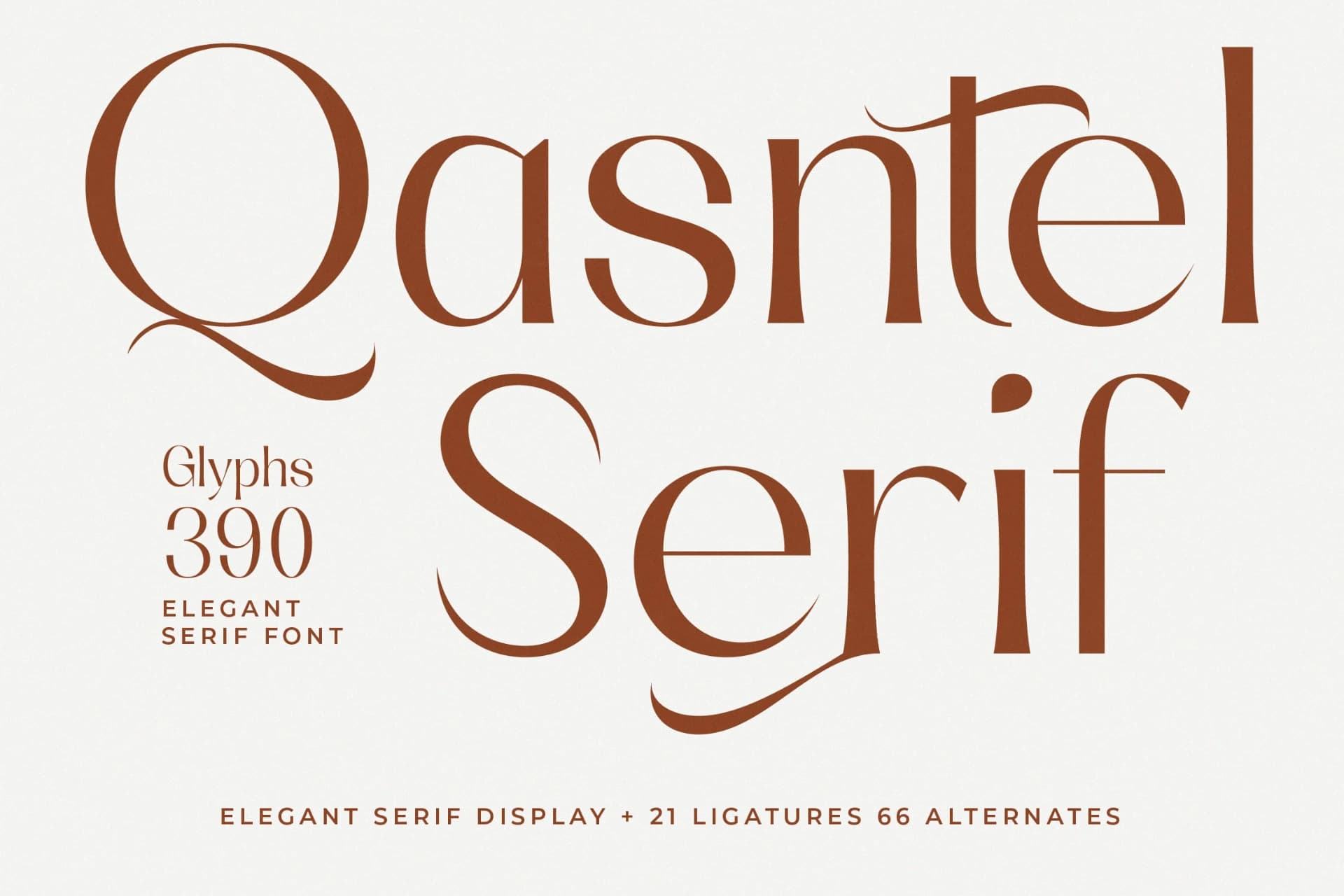 Preview 1 for Qasntel - Elegant Serif Display