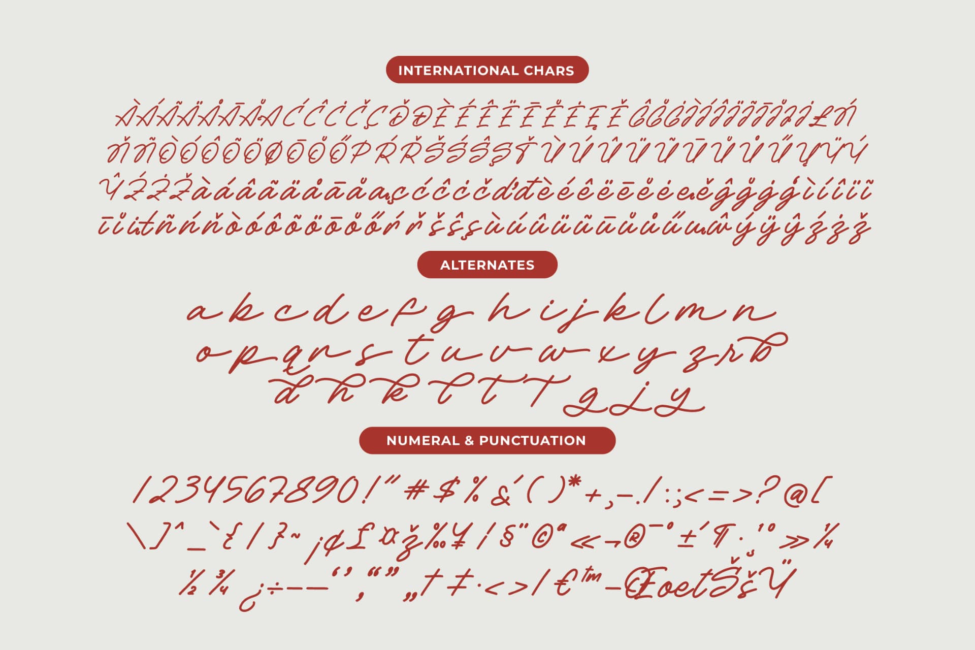 Preview 13 for Betany Salena - Monoline Brush Font