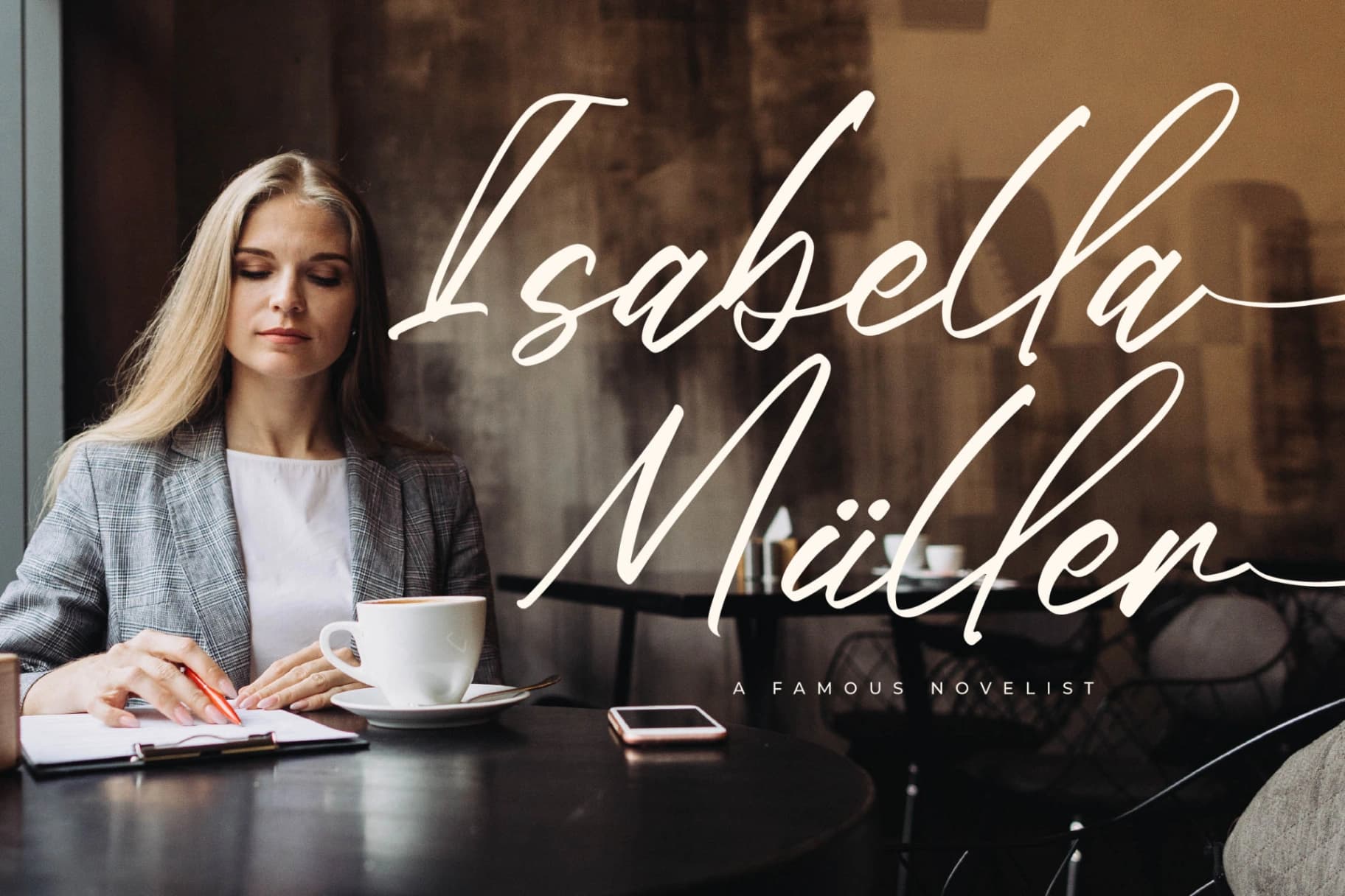 Preview 8 for Preston Smith – Modern Handwritten Font
