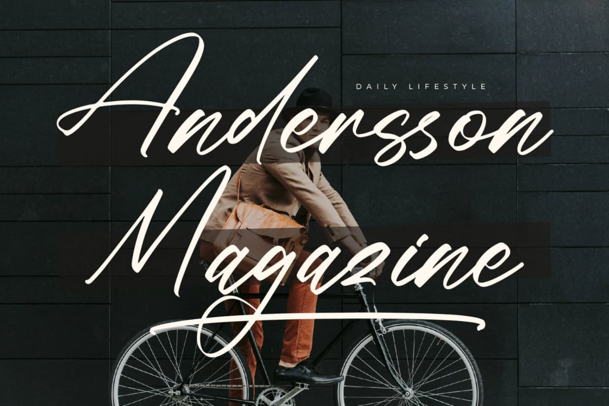Preview 6 for Preston Smith – Modern Handwritten Font