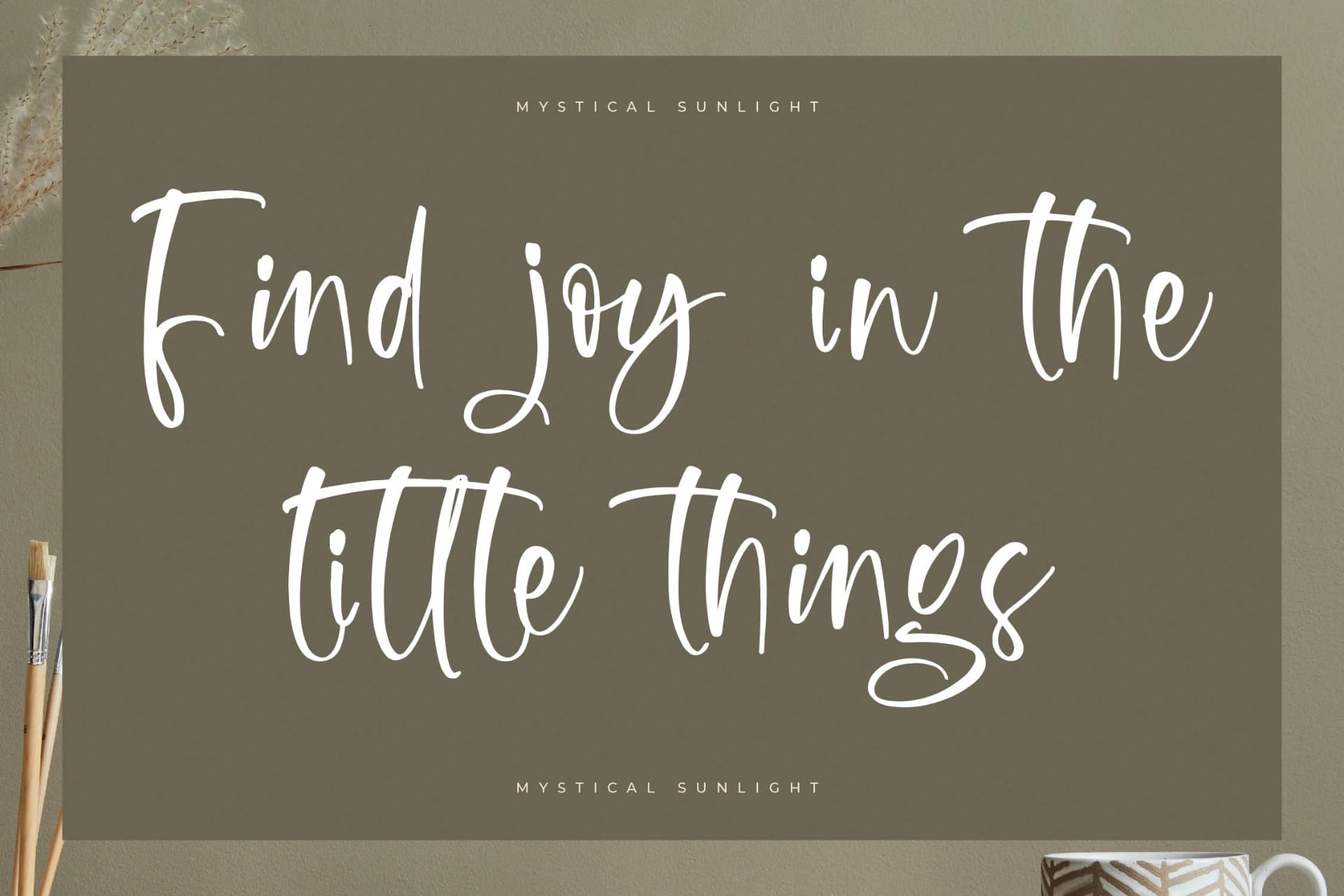 Preview 5 for Mystical Sunlight – Modern Handwritten Font