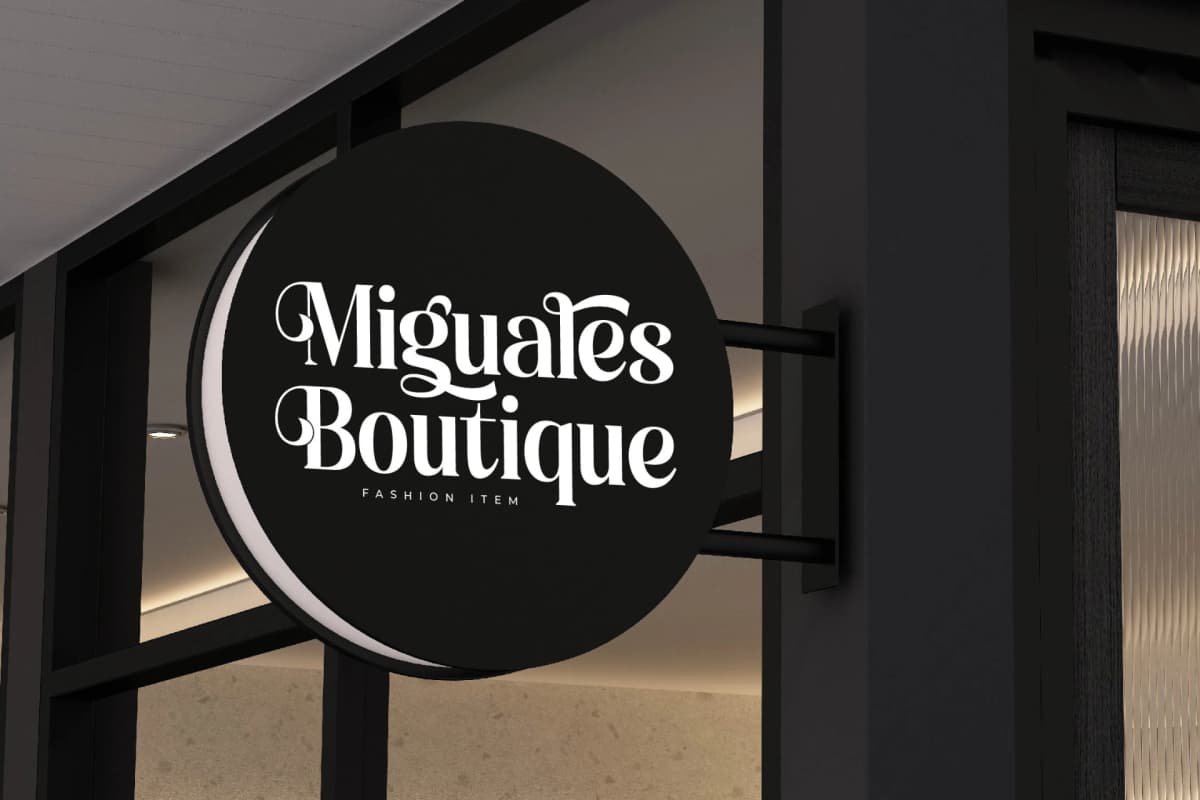 Miguales - Modern Alternate Serif font preview 3