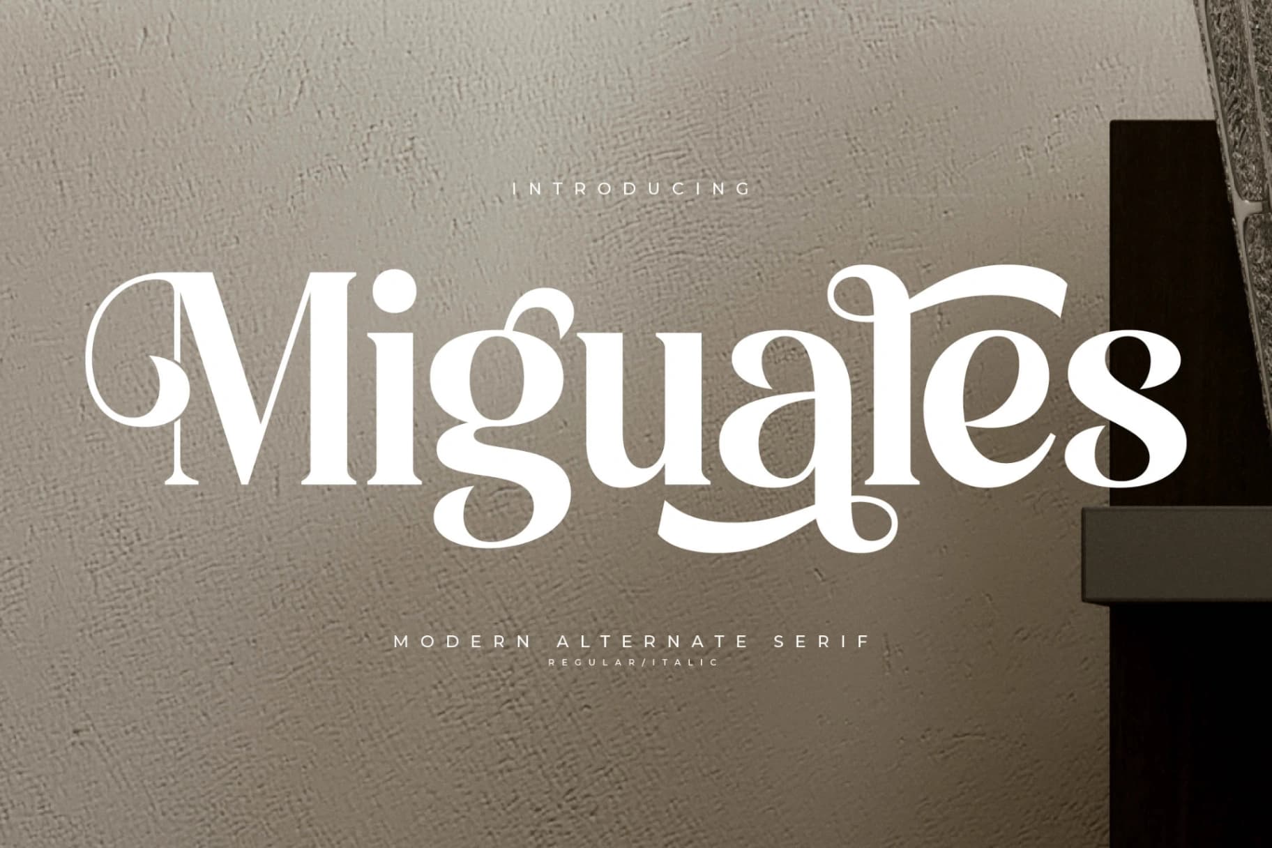 Preview of Miguales - Modern Alternate Serif font