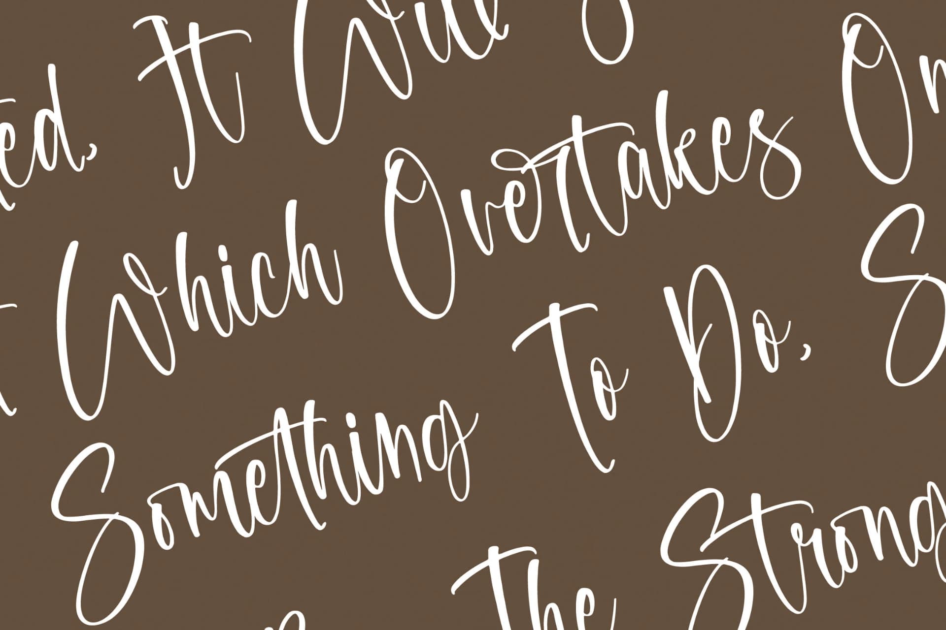 Preview 9 for Satherly – Modern Handwritten Font