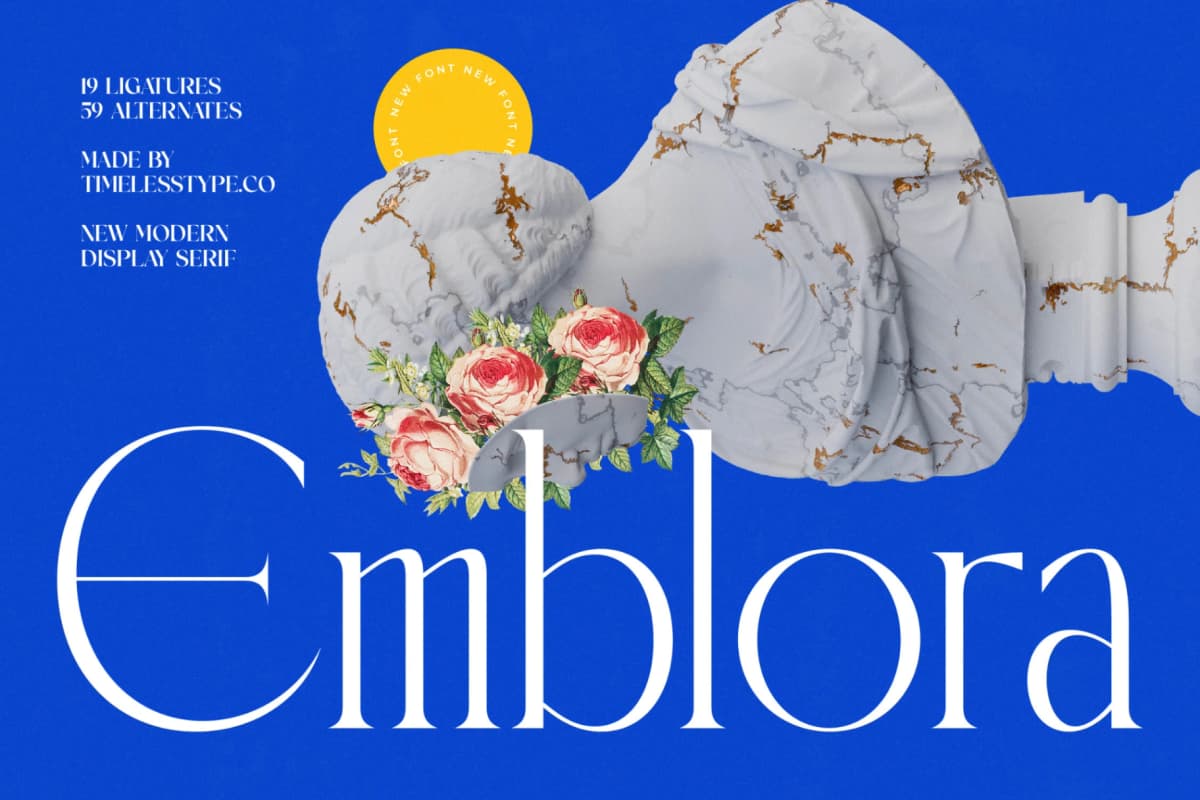 Preview 1 for Emblora - Modern Display Serif