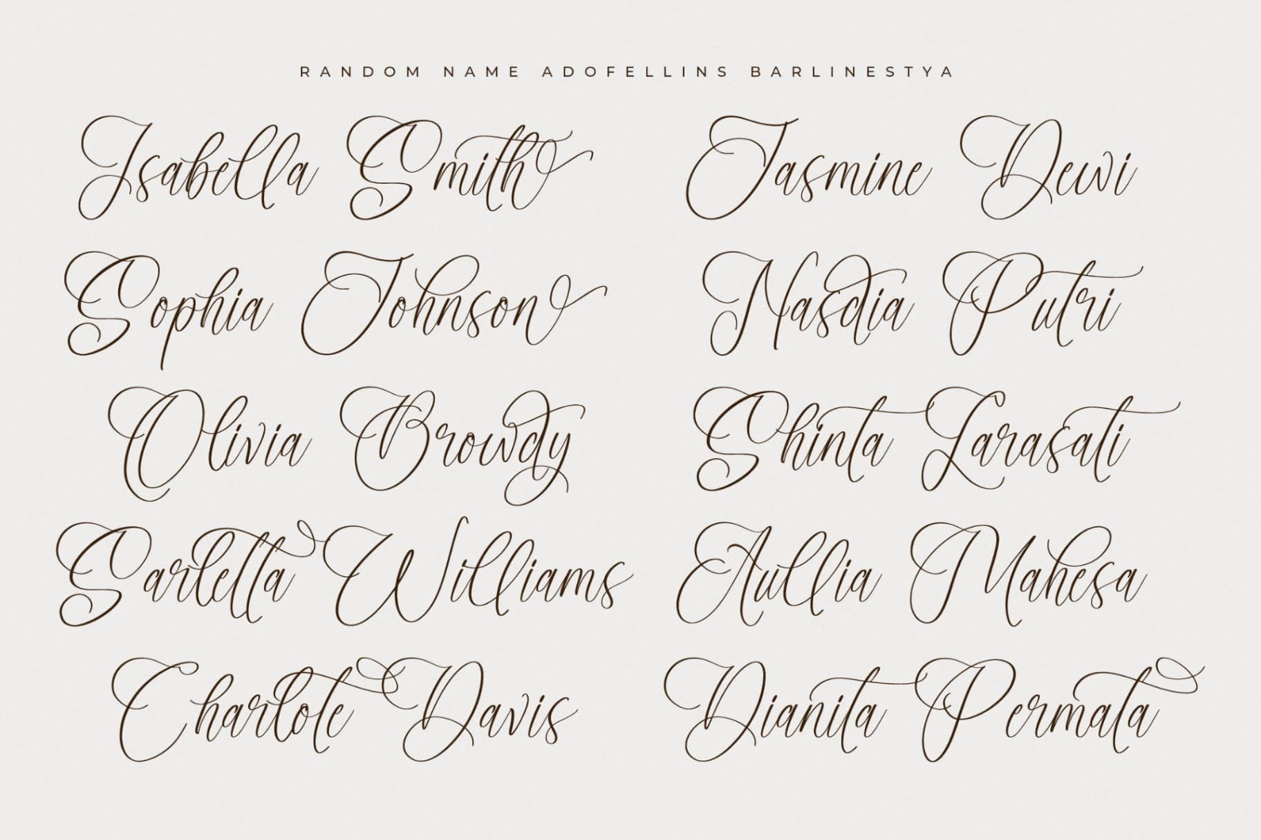 Preview 6 for Adofellins Barlinestya – Beauty Modern Script
