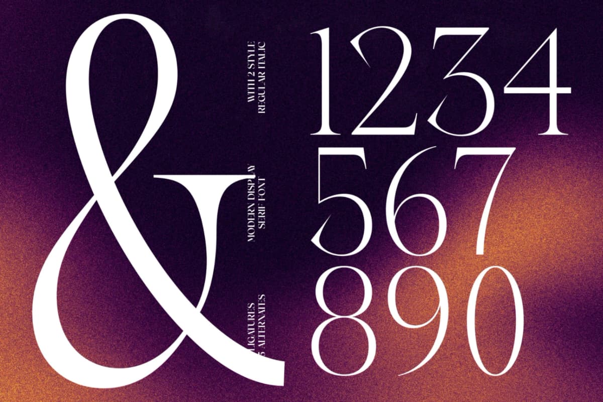 Preview 8 for Gravite Elevaty - Modern Display Serif Font