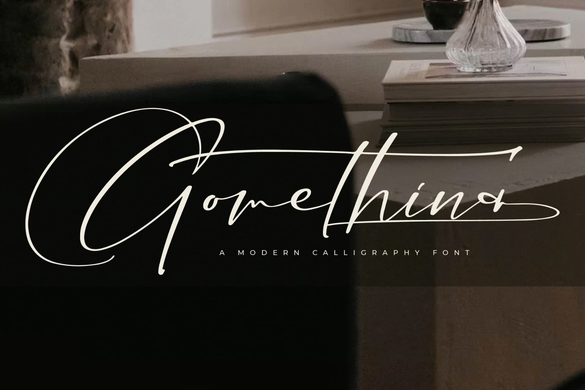 Preview of Gomethina – Modern Calligraphy Font font