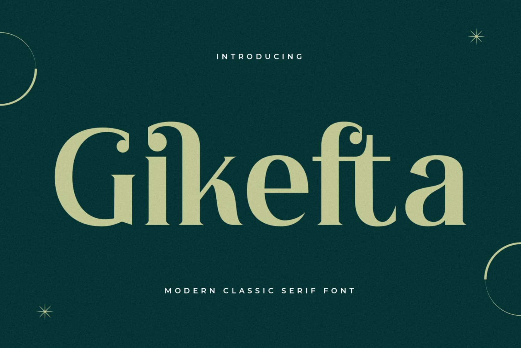 Preview of Gikefta – Modern Classic Serif Font font