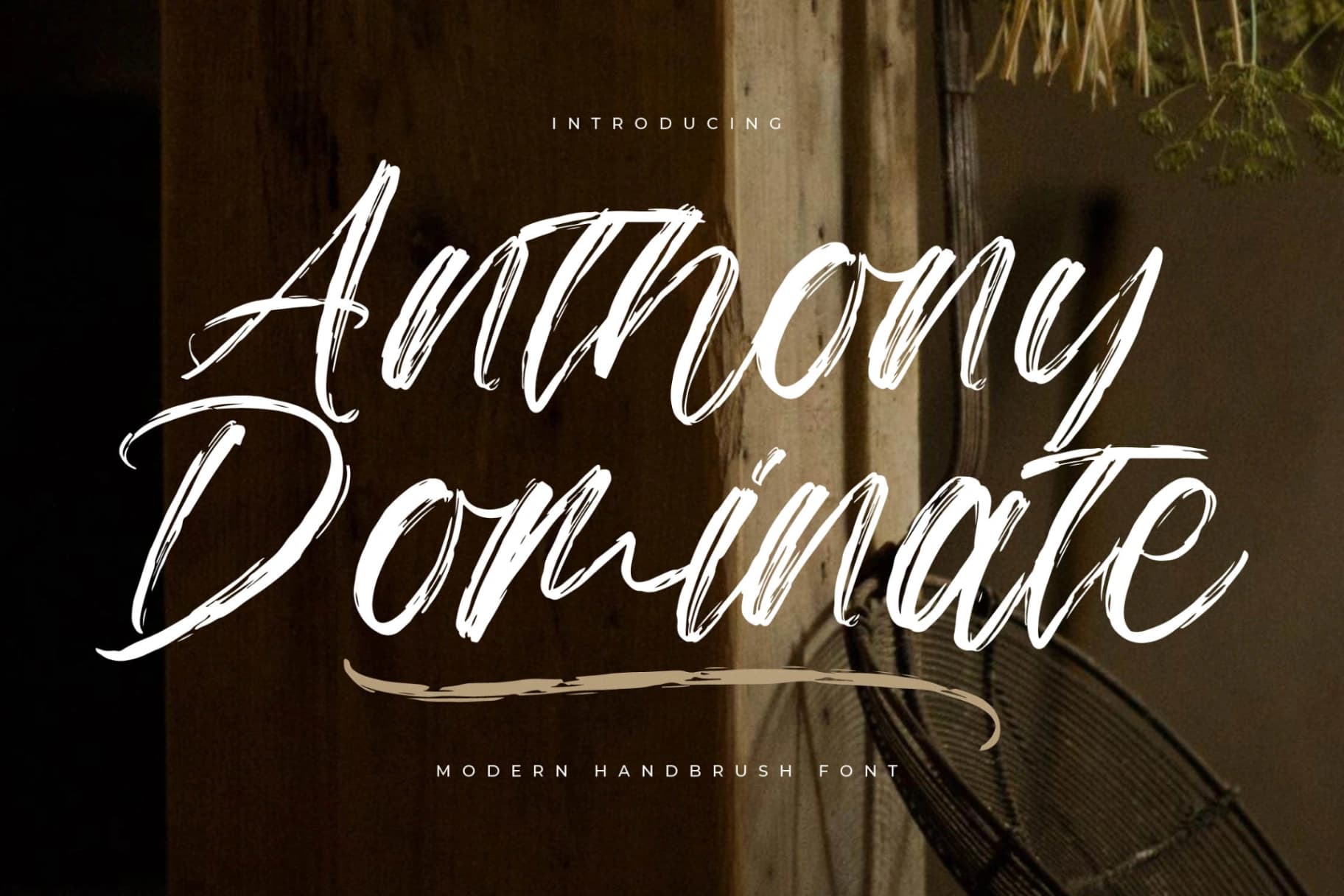 Preview of Anthony Dominate – Modern Handbrush Font font