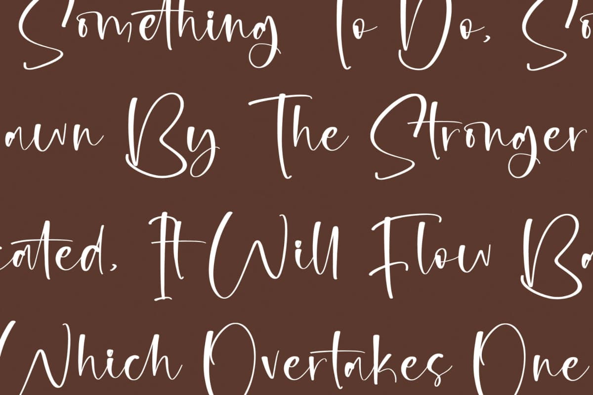 Preview 9 for Megchaty – Modern Handwritten Font