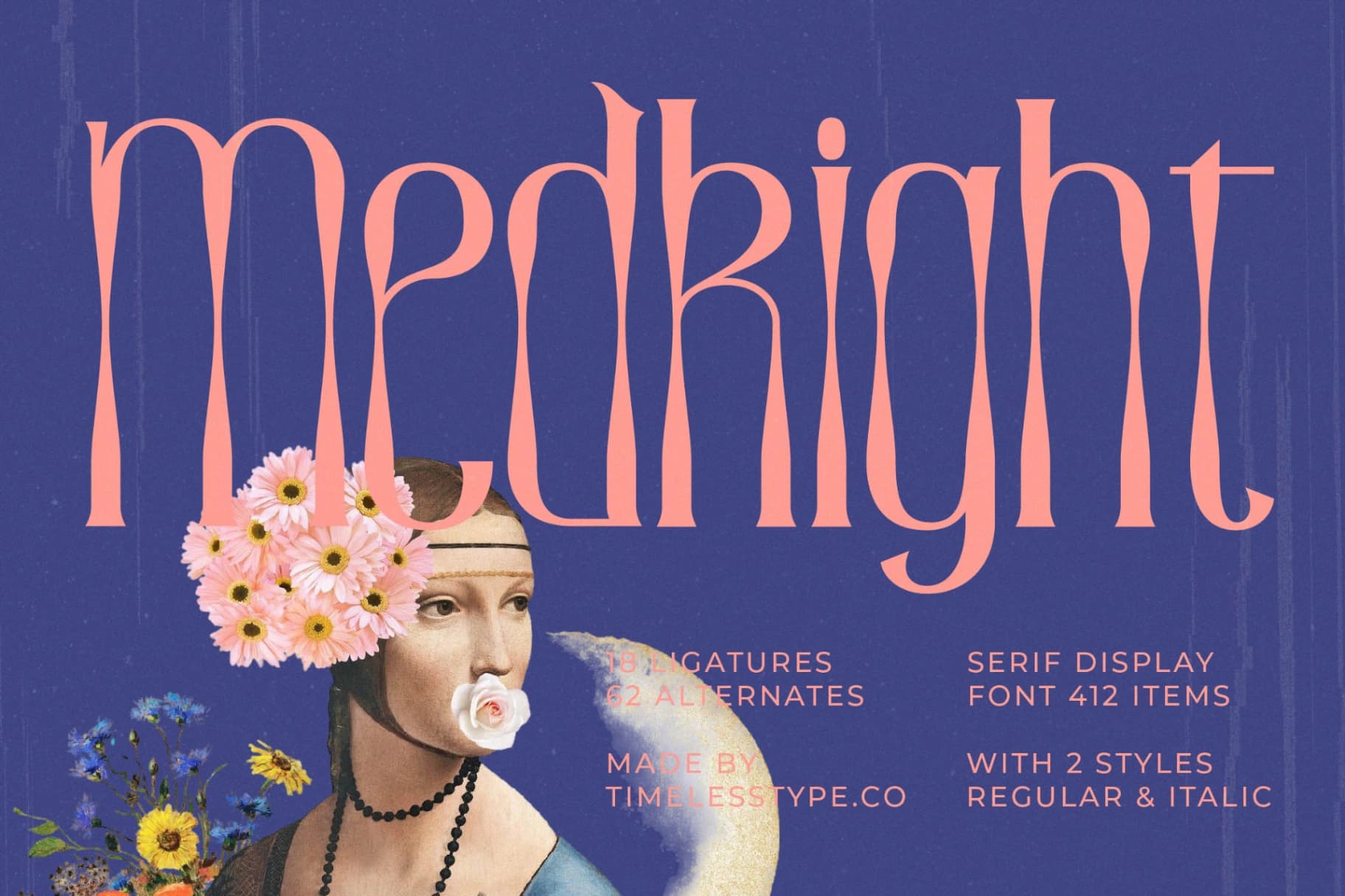 Preview of Medkight - Serif Display Font font