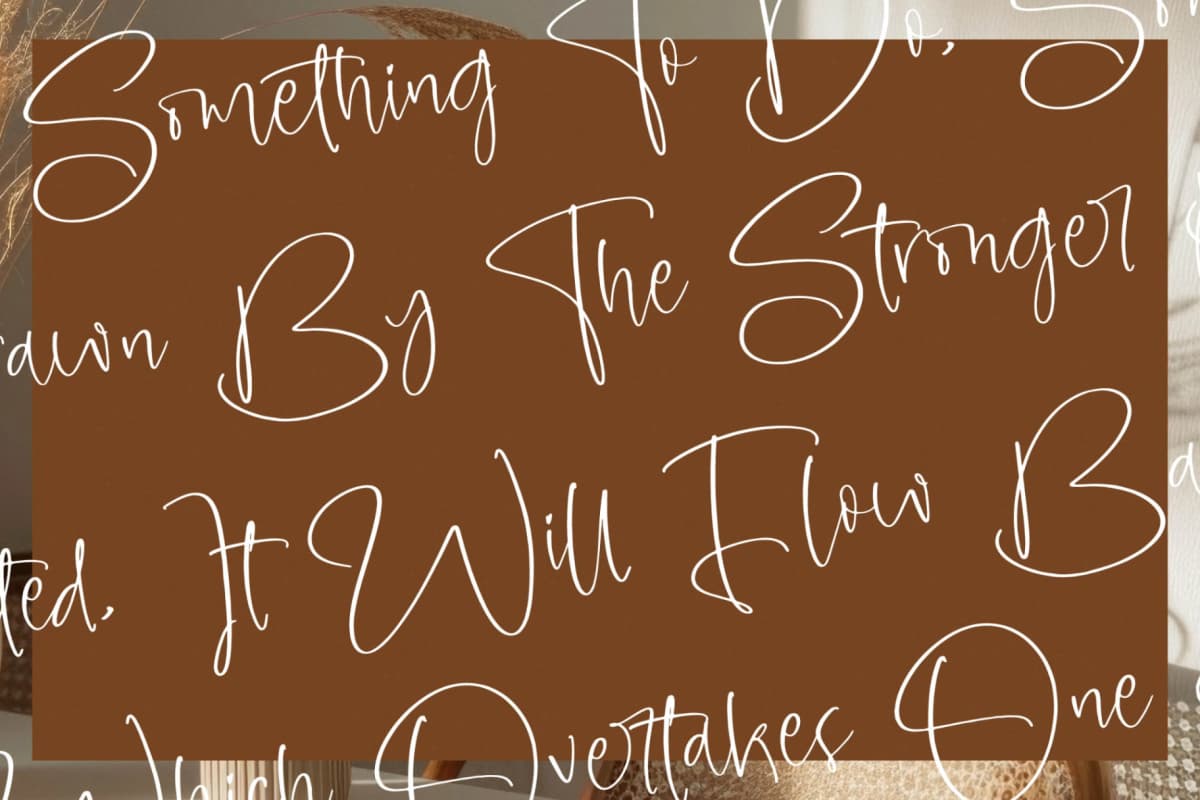 Preview 9 for Amberony – Modern Handwritten Font