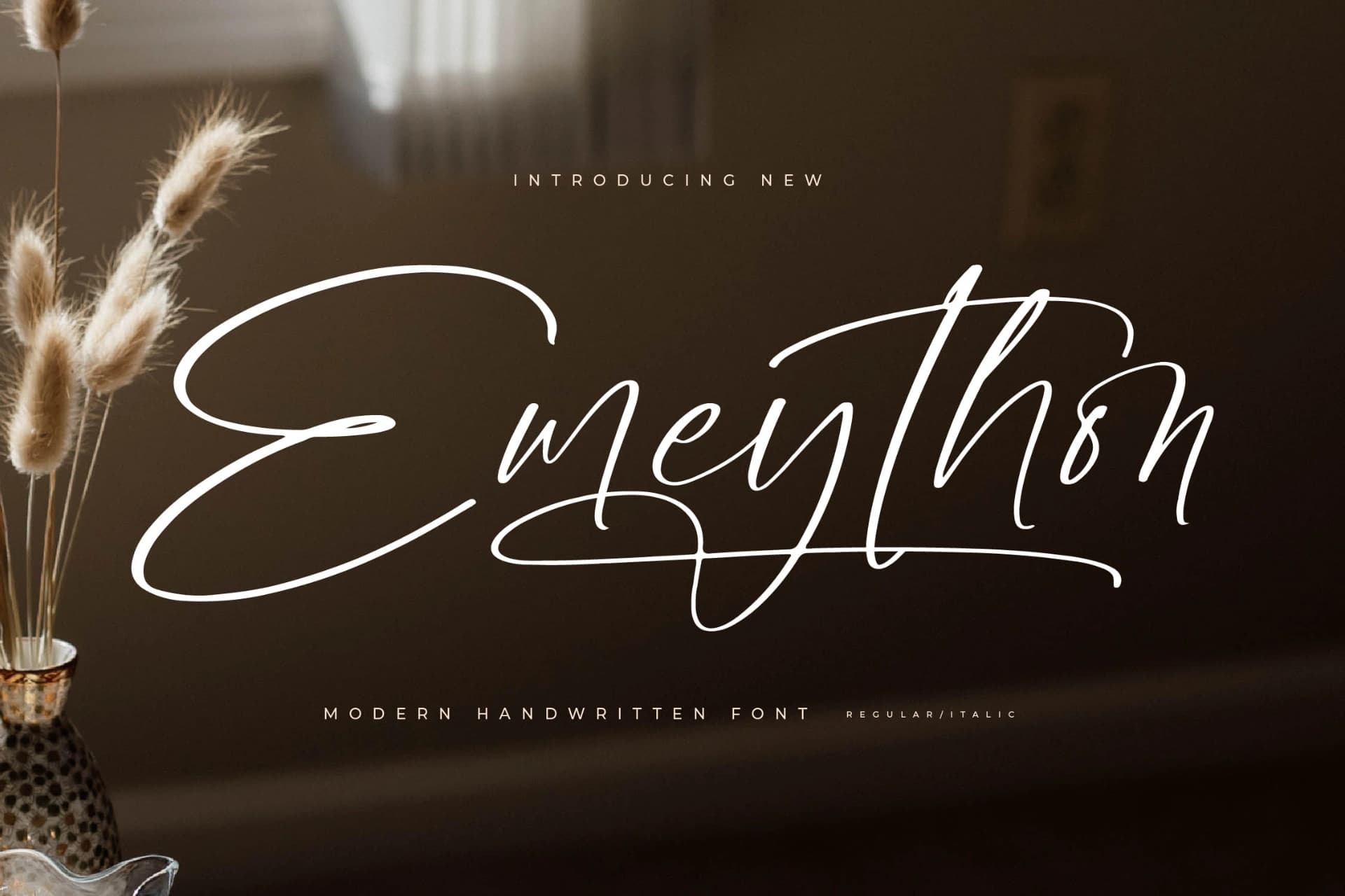 Preview of Emeython – Modern Handwritten Font font