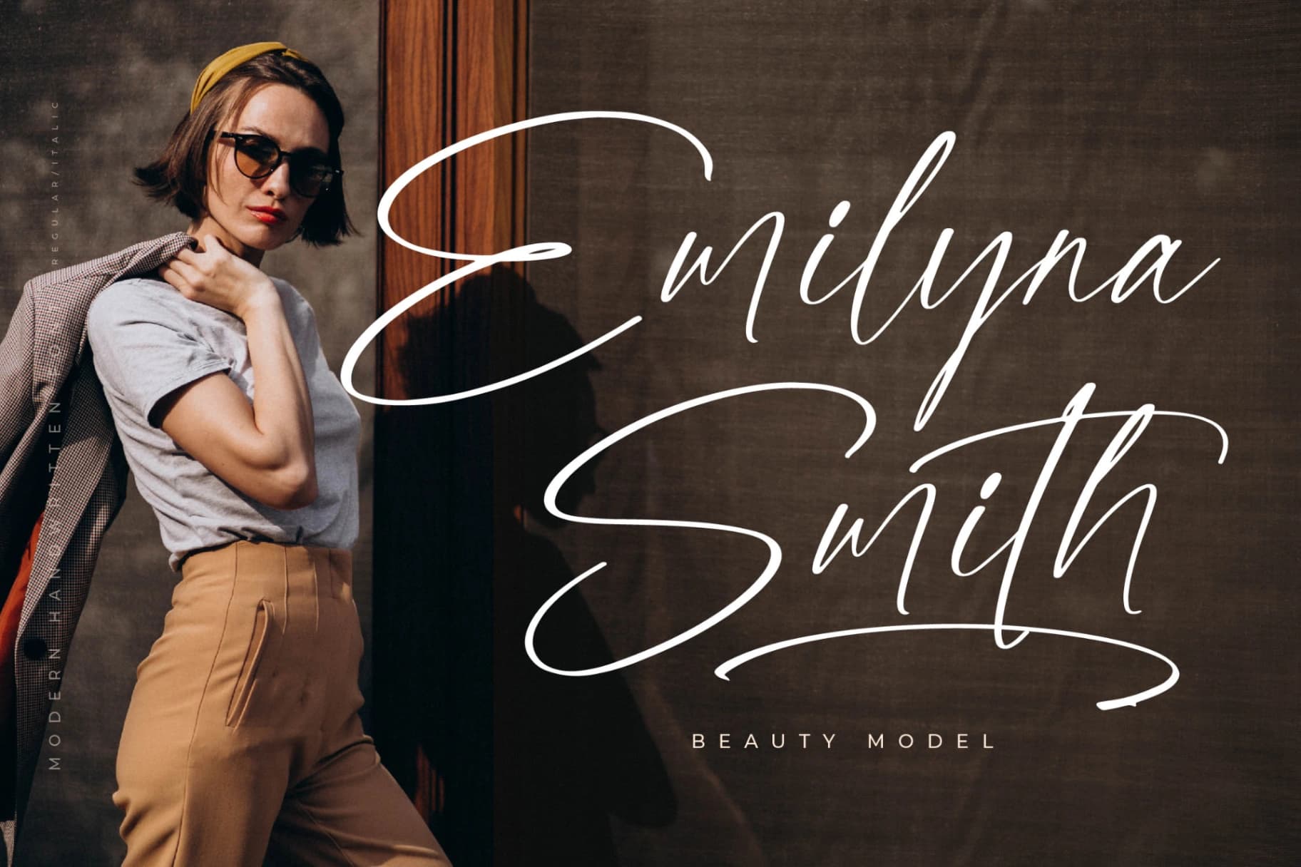 Preview 2 for Emeython – Modern Handwritten Font