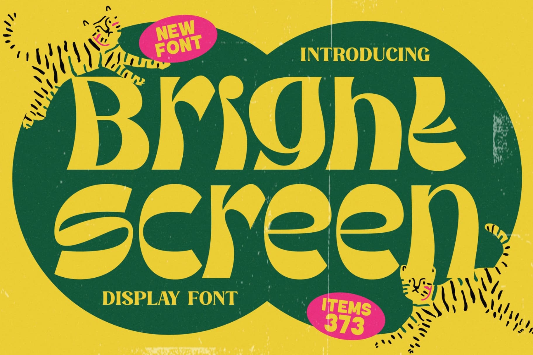 Preview of Bright Screen - Modern Display Font font