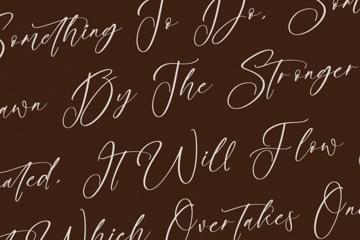 Preview 9 for Brittany Glostime – Beauty Calligraphy Font