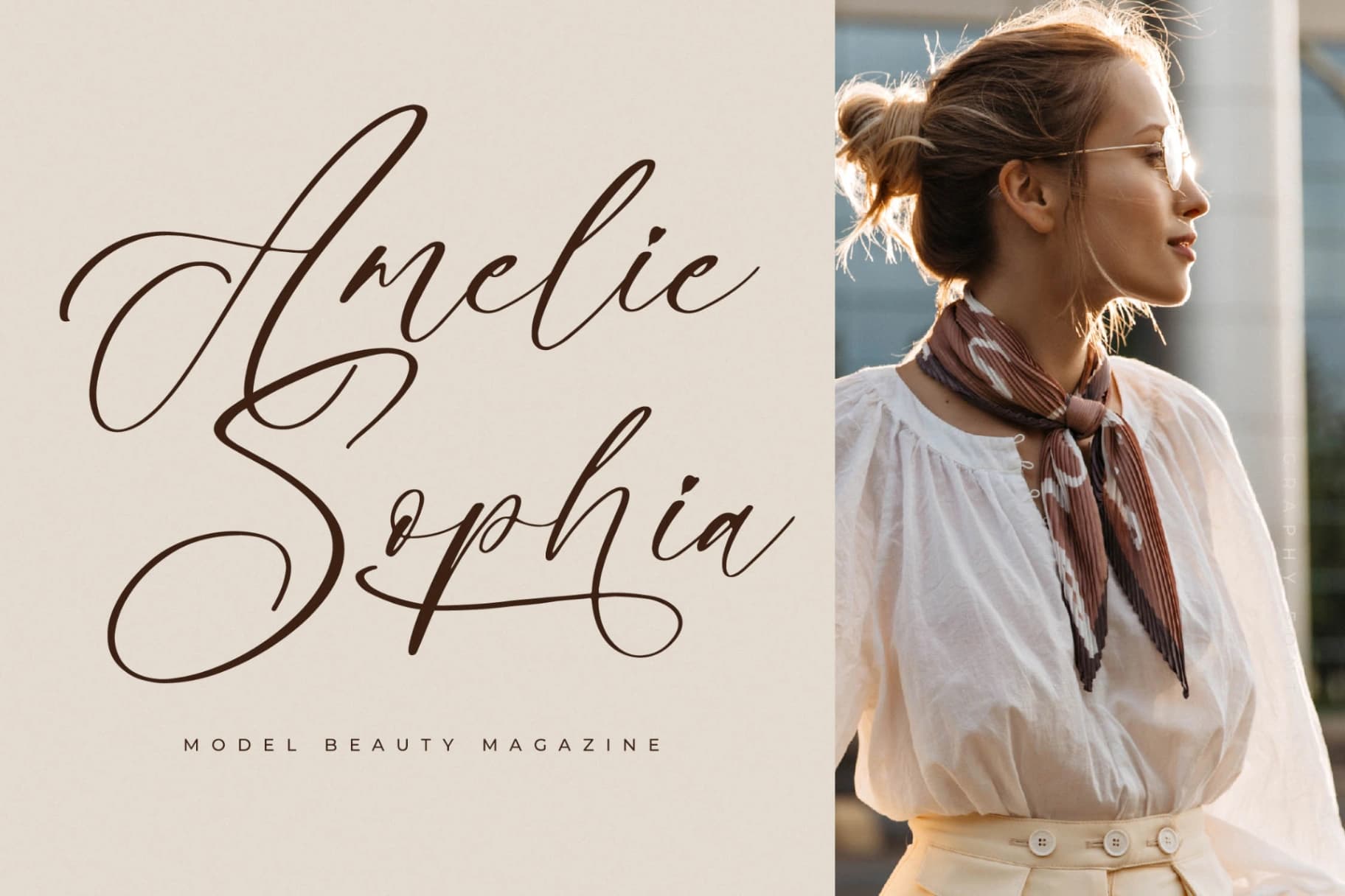 Preview 3 for Brittany Glostime – Beauty Calligraphy Font